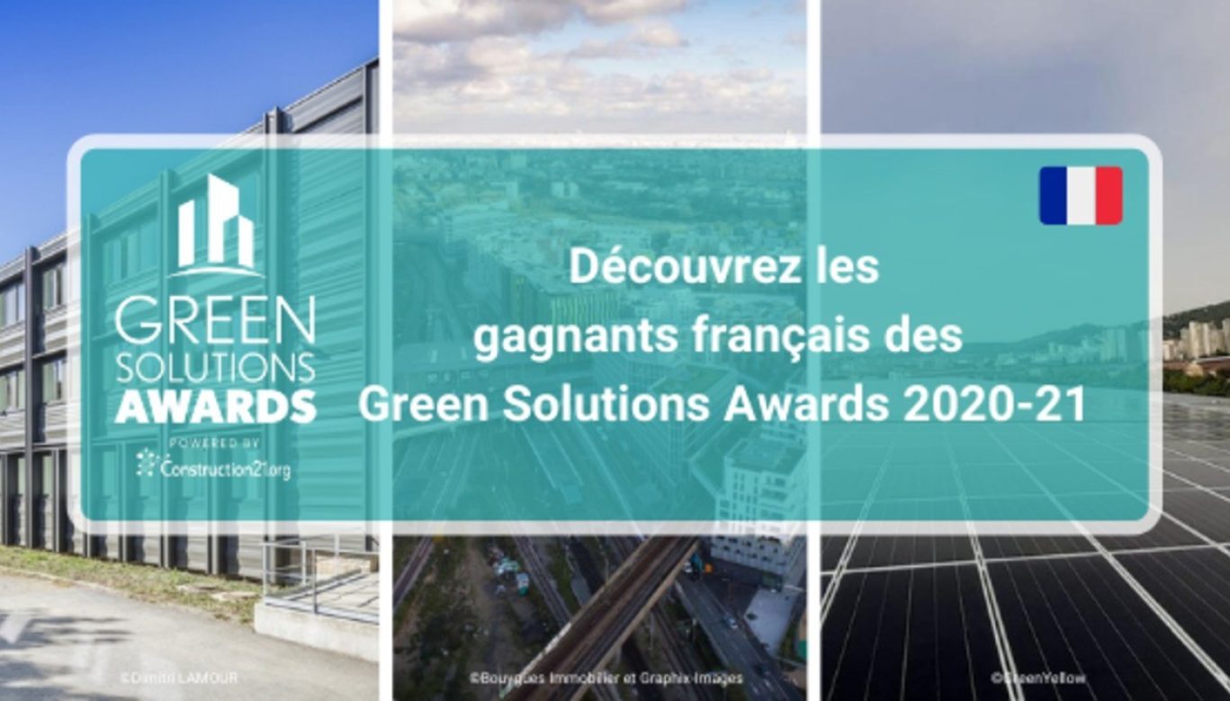 Green Solutions Awards gagnants français
