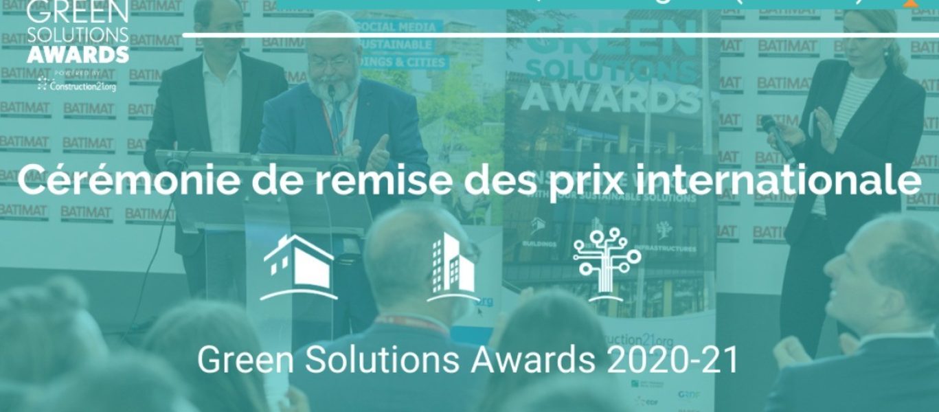 green solutions awards cérémonie